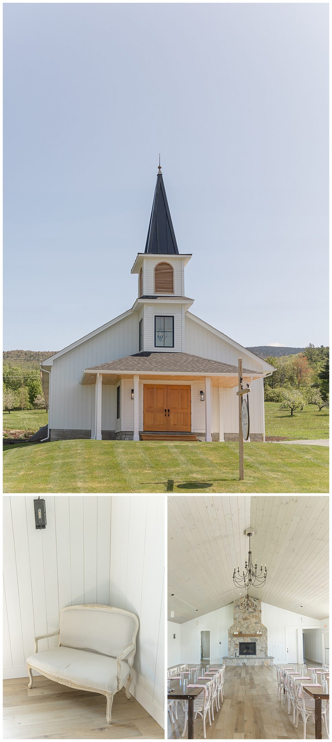 The chapel at Bellevue Barn at Carlisle place is a unique setting for smaller  ceremonies and more intimate gatherings.