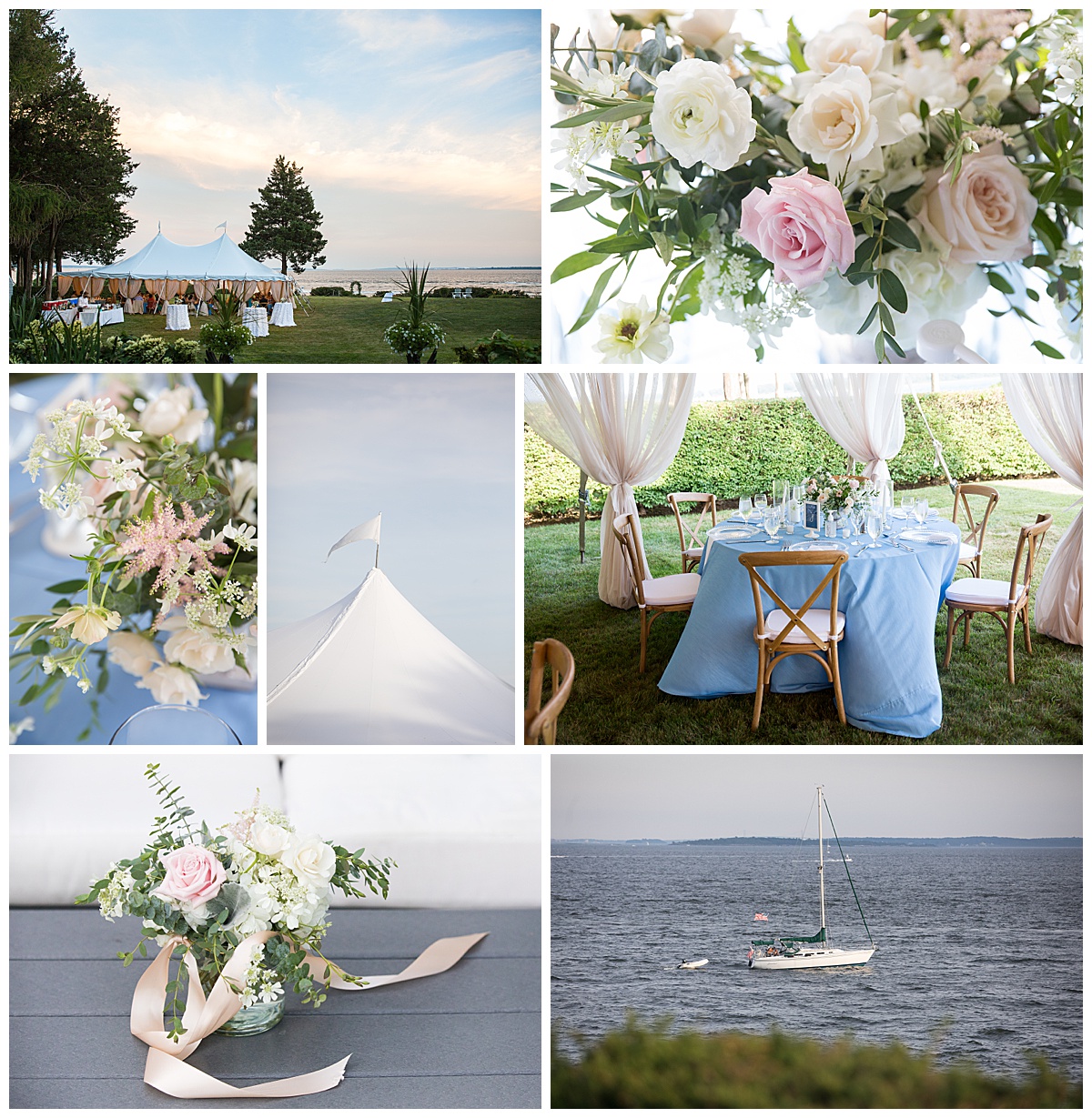 The Warwick RI Wedding featured elements of lush flowers, fine linens and luxury decor. 